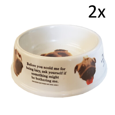 2 x HUNDEFUTTER oder WASSERSCHALE Auto Fütterung Tier Tiernäpfe