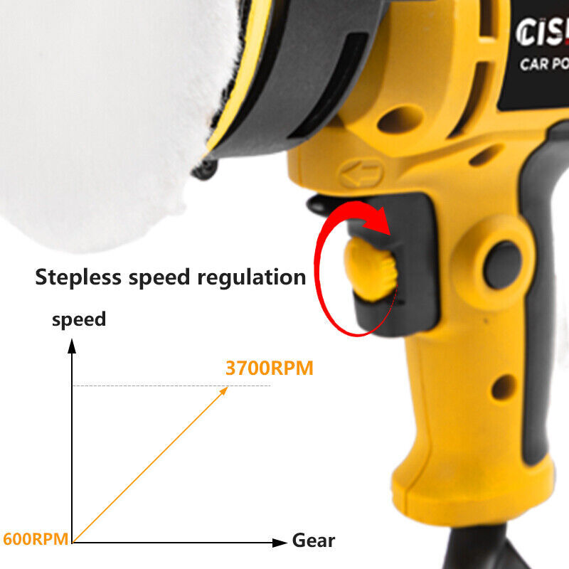 Electric Car Polisher Buffer Sander Polishing Machine 5"inch Buffing Sponge Kit