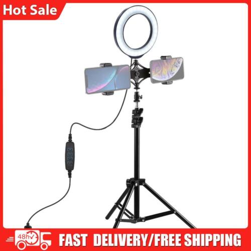 Fotografie LED Selfie Ring Licht Studio Video Licht mit Handyhalter Stativ - Bild 1 von 15
