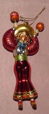 Kurt Adler Feliz Navidad Glass Christmas Ornament 7.5"  Mariachi Maracas
