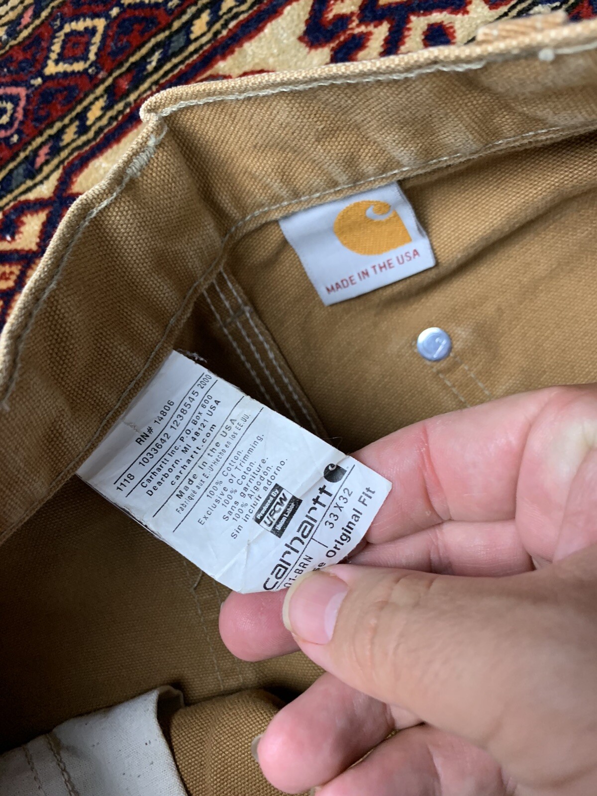 Men Details about Vtg Carhartt Double 