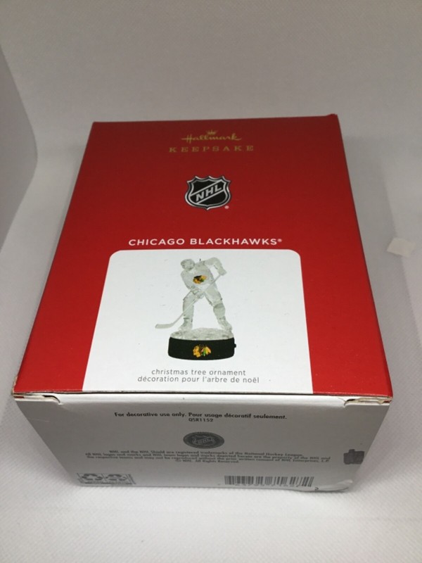 Hallmark 2021 Chicago Blackhawks NHL Hockey Ornament Magic Light