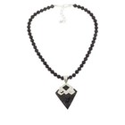 HSN Jay King Sterling Silver Gabbro Pendant With 18" Bead Necklace — photo 6