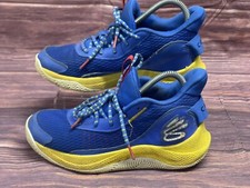 Under Armour Steph Curry Kids Basketball Shoes Youth 6Y GS 3Z7 Yellow Blue