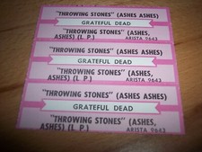 3 Grateful Dead Throwing Stones Jukebox Title Strips