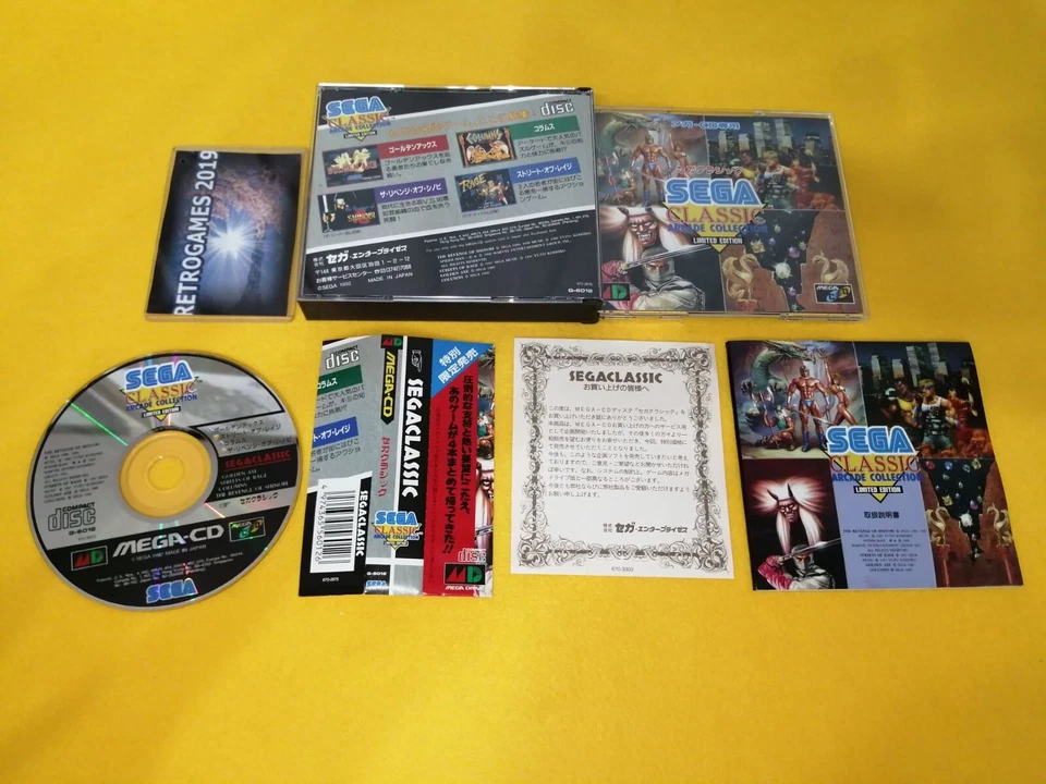 SEGA CLASSICS ARCADE COLLECTION MEGA CD MEGADRIVE SPINE CARD - Image 2 of 4