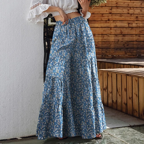Pantalones largos informales de pierna ancha para mujer Pantalones culottes lisos sueltos - Imagen 21 de 30