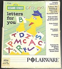 Vintage The Sesame Street Crayon Polarware 5.25&rdquo; Disk Apple II