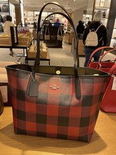 buffalo plaid coach purse