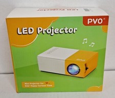 PVO LED MINI Projector YG 300 Pro Screen Projector Home Theater, NEW Open Box