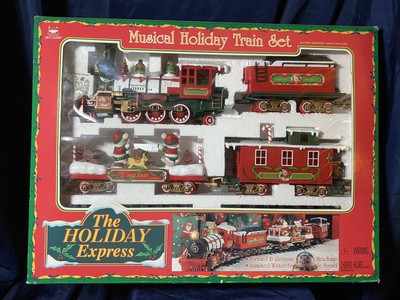 musical christmas express train set