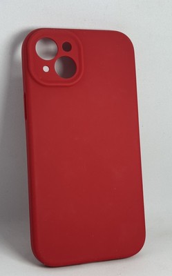 Vooii Compatible with iPhone 15 Plus Case Upgrade Defender Liquid Silicone| Red