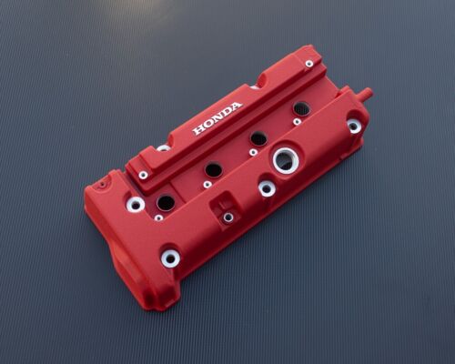 Honda K SERIES K24 K20 type r civic rsx valve cover PowderCoated JDM WRINKLE RED - Picture 2 of 12