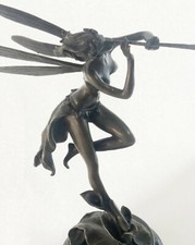Collectible/Gift Original Aldo Vitaleh Fantasy Fairy Art Bronze Sculpture Figure