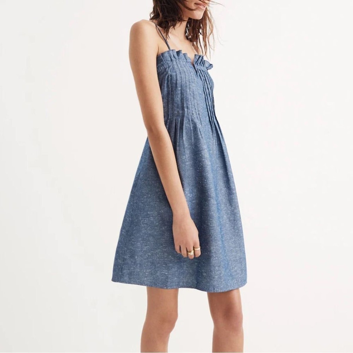veda denim dress Petal and Pup Women's Maxi KUT from the Kloth Debuting this season XXS Neck Size:21.5