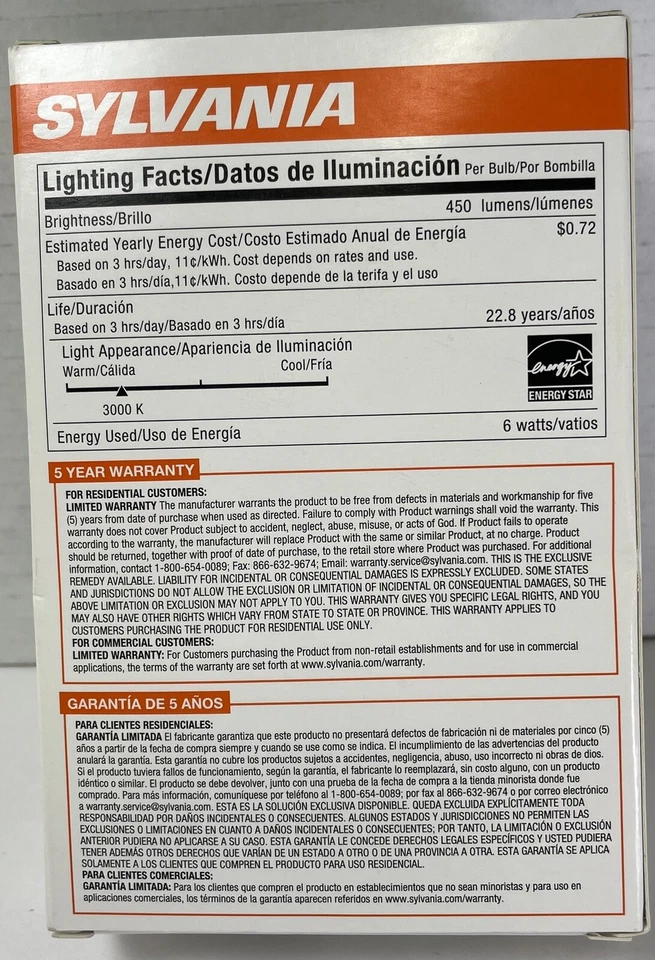 SYLVANIA Ultra 50-Watt EQ LED Reflector Warm White - Image 3 of 4