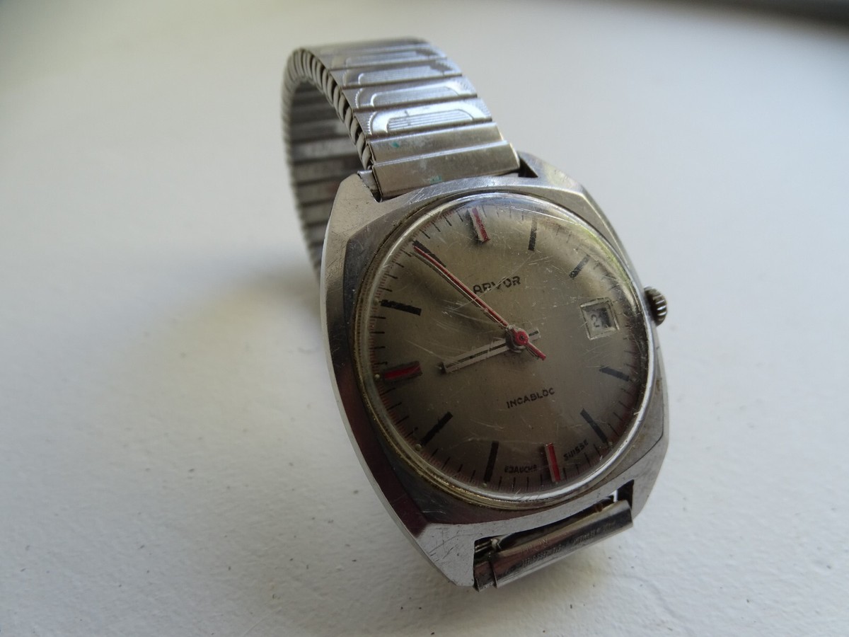 Montre Mécanique Vintage PHILOS Avec Mouvement ETA 2408 - Occasion