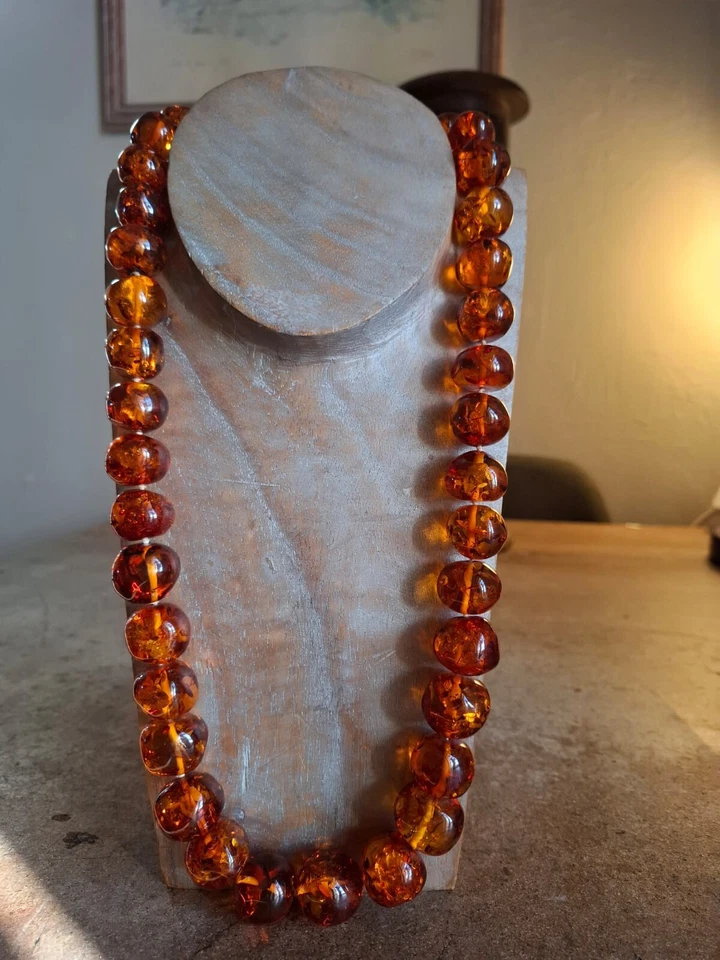 Collier En Ambre De La Baltique - Photo 2/4