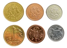 Barbados 3 Coins Set 1, 5, 10 Cents World Coins