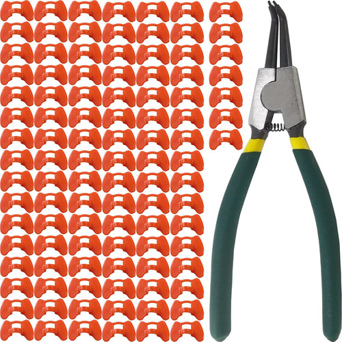 101PCS Pinless Peepers with Pliers Chicken Peepers Pheasant Poultry Blinders ...
