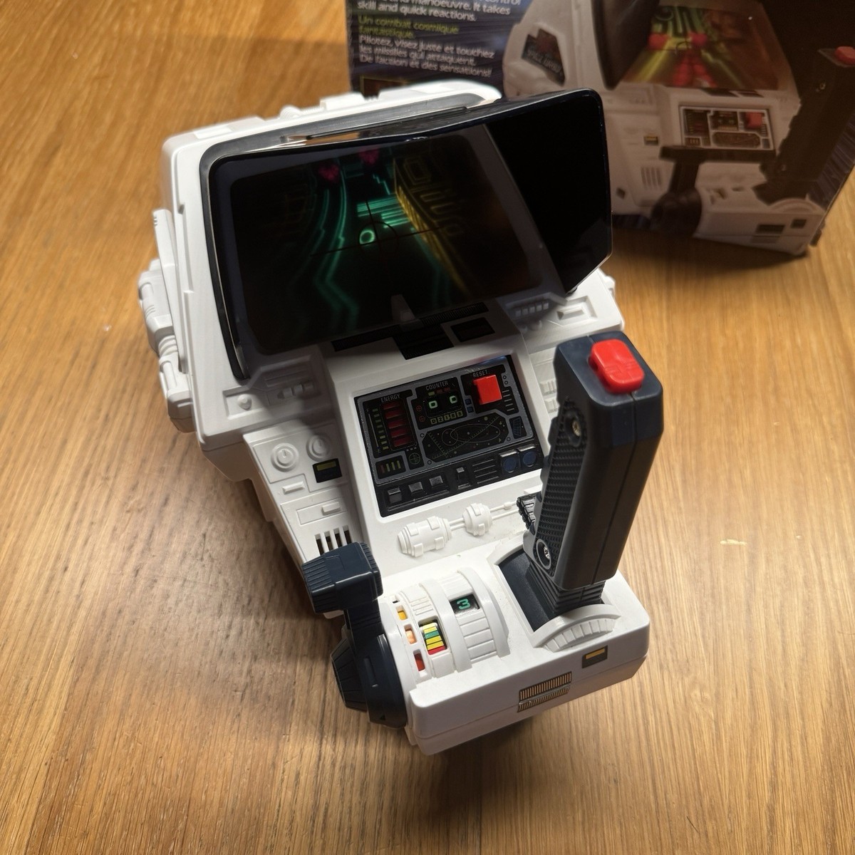 RARE WHITE complete Tomy Space Turbo Vintage 1980 Game & Box