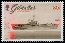 GIBRALTAR 1608 - H.M.S. Gibraltar "Aircraft Carrier, 1943" (pc36085)