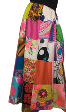 Vintage Patchwork Wrap Skirt Size XS - S