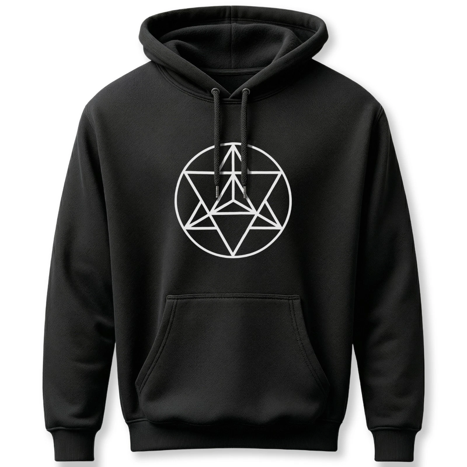 Sacred Geometry Merkaba Hoodie | Unisex Graphic Pullover V2