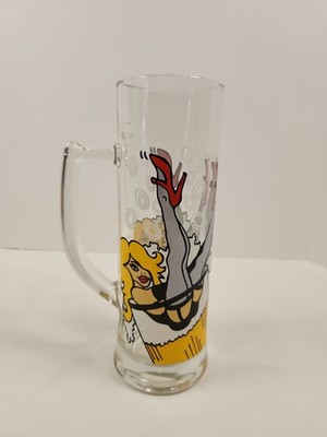 Ritzenhoff Sandra Knuyt RISQUE Art 0.51/20 Oz 8.5'' Beer Glass Mug Handle 