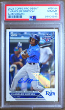 2023 TOPPS PRO DEBUT AUTO #PD184 CHANDLER SIMPSON ROOKIE RC PSA 10