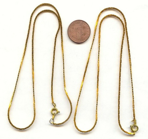 Jewelry | 36 Long Vintage Browngold Enamel Chain Necklace | Poshmark