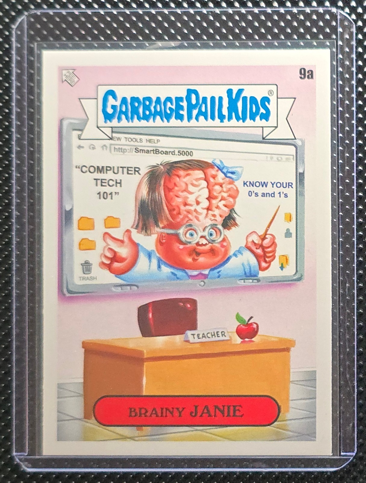 2020 Topps Garbage Pail Kids Late To School #9a Brainy Janie front