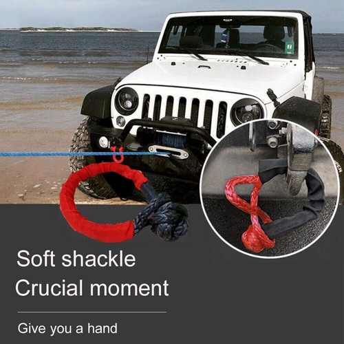 Shackle Issue 2PCS soft shackle rope shackle off-road shackle breaking load 38000 ...