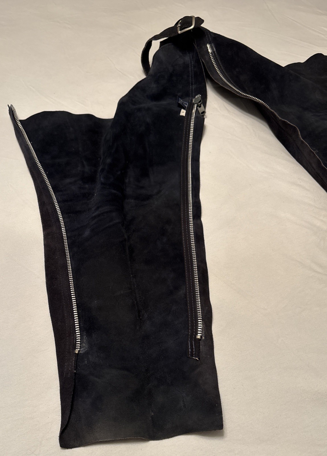 Barnstable Riding Black Genuine Leather Full Chaps Horse Children's Size 12 USA