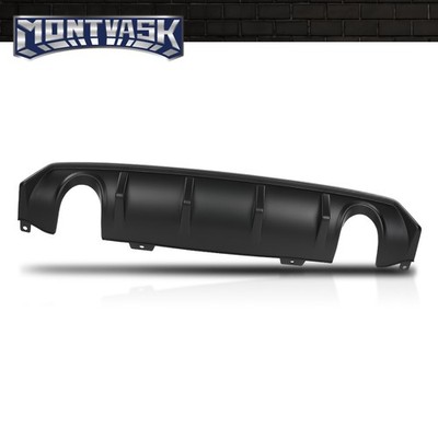Rear Bumper Lip Diffuser Splitter Spoiler Matte Black Fit For 16-21 Honda Civic