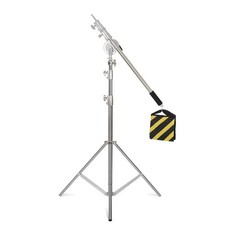 Photography Light Stand Tripod 280-320cm Stainless Steel Boom Arm Kit