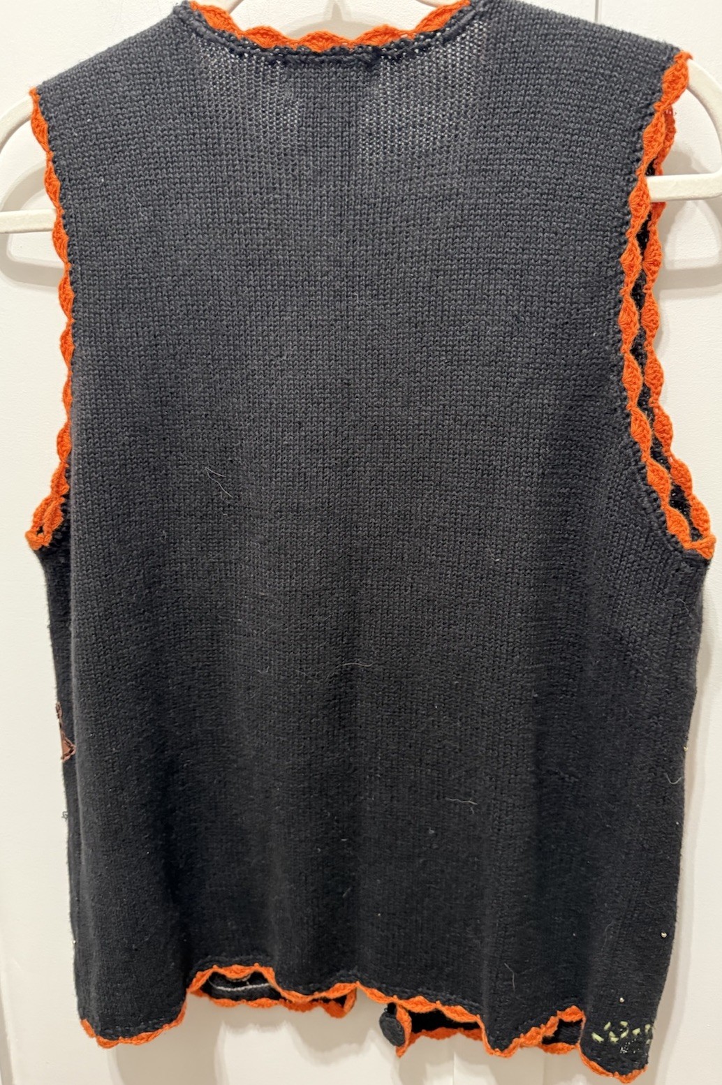 Vintage Basic Editions Fall Sweater Vest Pumpkin … - image 3