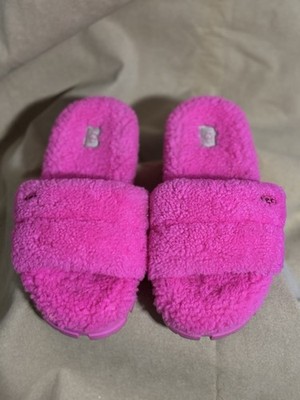 UGG Women s Fuzz Sugar Slides   Hot Pink
