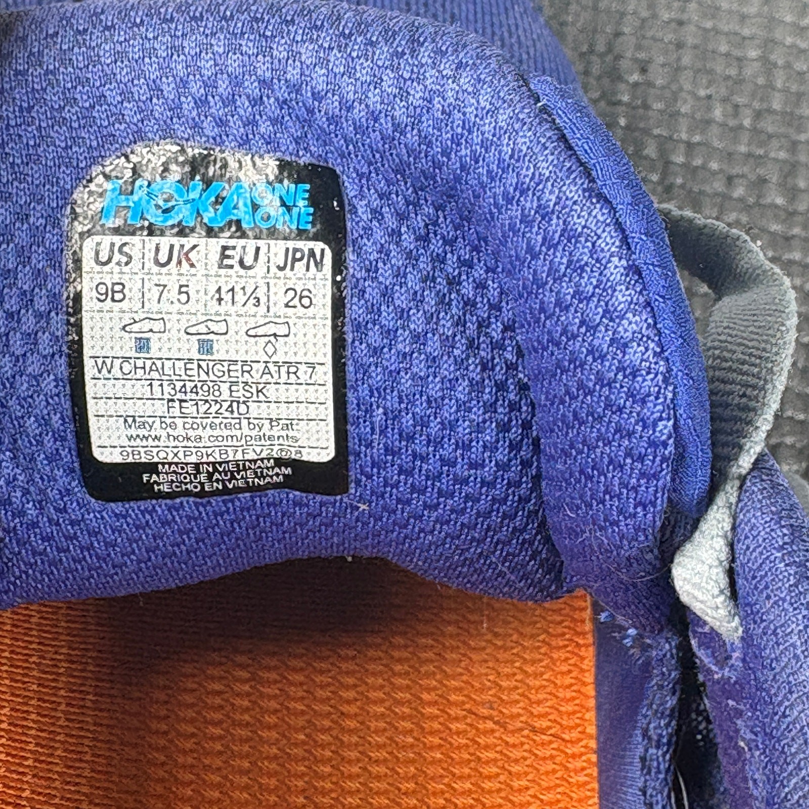 Hoka One One Challenger ATR 7 Athletic Shoes Womens 9B Purple Running 1134498 thumbnail 9