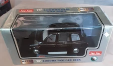 SUN STAR 1/18TH SCALE  1998 TX1 LONDON TAXI CAB!!! BLACK MODEL 1120
