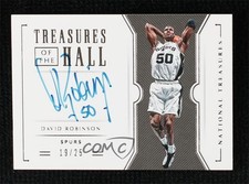 2018-19 Panini National Treasures of the Hall 19/25 David Robinson Auto HOF 0sc