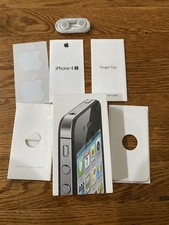 iPhone 4S Black 32gb BOX ONLY Comes With OEM Headphones NO Phone