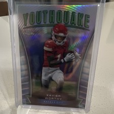 Topps 2024 Chrome Youthquake Rookie Refractor Xavier Worthy #Y-18 Chiefs NFL