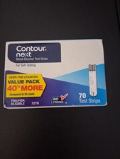 Contour Next Blood Glucose Test Strips, 70ct Exp 10/2027