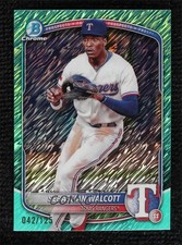 2025 Bowman Chrome Prospects Aqua Shimmer Refractor /125 Sebastian Walcott 1i6e