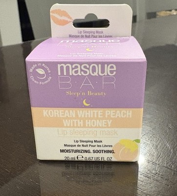 New Masque Bar Lip Sleeping Mask Korean White Peach Honey 0.67 Moisturizing