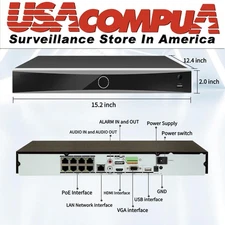 DS-7608NXI-K2/8P PoE Acu$ense NVR Network 4K Video Recorder 8CH 4K 8-Channel