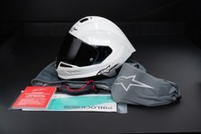 Alpinestars Supertech R10 Sr10 Carbon Fiber Motorcycle Helmet White Large Alpinestars Supertech R10 Sr10 Carbon Fiber Motorcycle Helmet White Large
