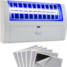 Awoco LED 13W 100V-240V Wall Mount Sticky Fly Trap Lamp Combo, White 