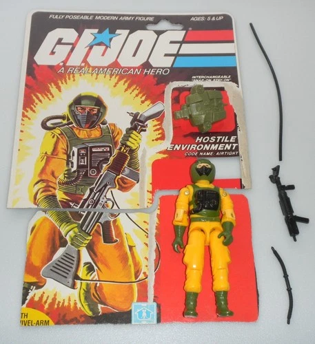 100% Complete 1985 Airtight v1 Figure Accessories Vintage G.I. GI Joe 3.75 ARAH
